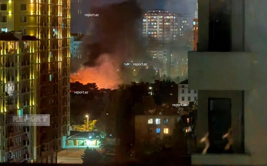 Partlayış baş verən kinostudiyasının ərazisində zərərsizləşdirmə və təmizləmə işləri aparılır