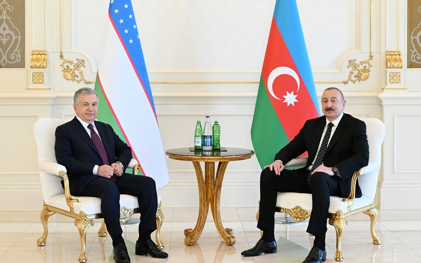 Azərbaycan və Özbəkistan prezidentlərinin təkbətək görüşü olub - YENİLƏNİB