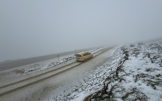 Türkiyəyə qar yağıb - Video