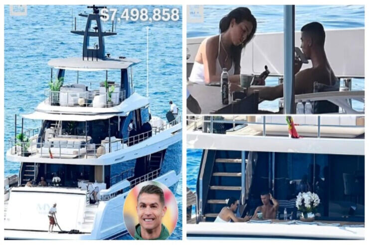 Ronaldo ailəsi ilə 7 milyonluq dəbdəbəli YAXTASINDA - FOTOlar