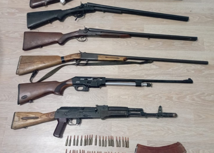 Qanunsuz saxlanılan odlu silah-sursat aşkar olunaraq götürülüb