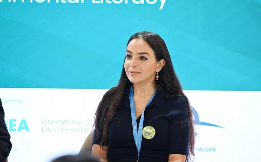 Leyla Əliyeva Türkmənistan Xalq Məsləhəti sədrinin qızı Oquldjaxan Atabayeva ilə görüşüb