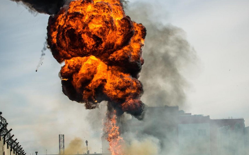 Dəməşqdə güclü partlayış baş verib