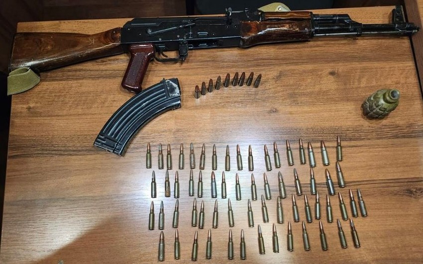 Qanunsuz saxlanılan odlu silah-sursat aşkar olunaraq götürülüb