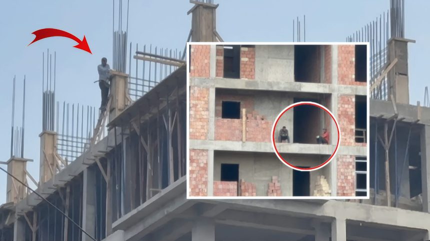 Lənkəranda təhlükəsizlik qaydaları pozulur – “Qala Towers” MTK-nın tikintisində insan həyatı risk altındadır – VİDEO