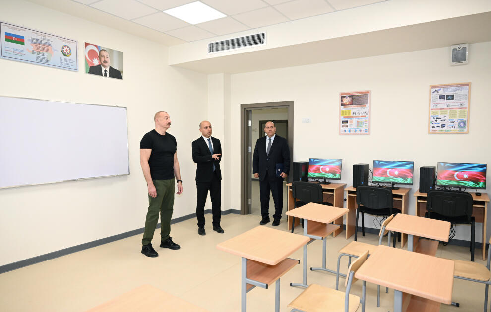 Ağdam şəhər 1 nömrəli tam orta məktəbin binasının açılışı olub - FOTO