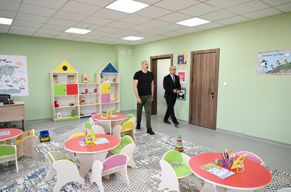 Ağdam şəhərində 1 nömrəli körpələr evi-uşaq bağçası istifadəyə verilib - FOTO