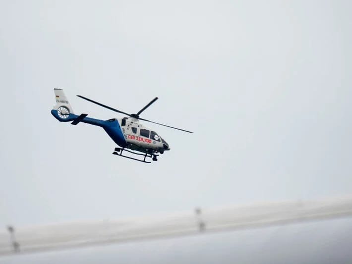 Almaniyada helikopter qəzaya uğrayıb