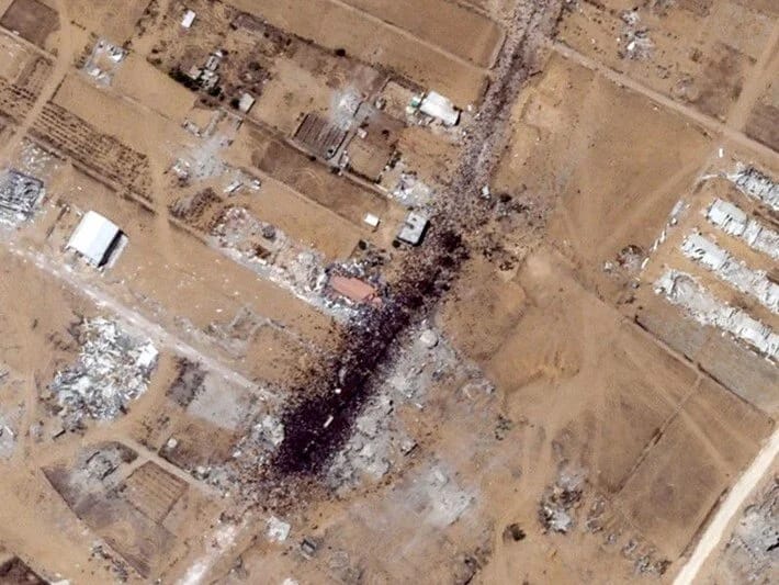 Qəzzada aclıq hətta kosmosdan da görünür