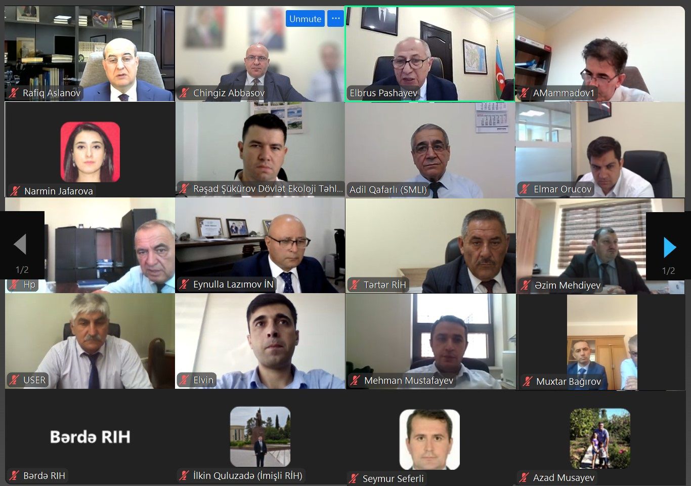 Qarabağ suvarma kanalının yenidən qurulması ilə bağlı yaradılmış İşçi qrupunun növbəti onlayn iclası keçirilib