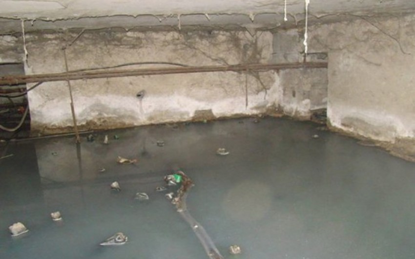 Bakıda zirzəmisinə su yığılmış binaların sayı açıqlanıb