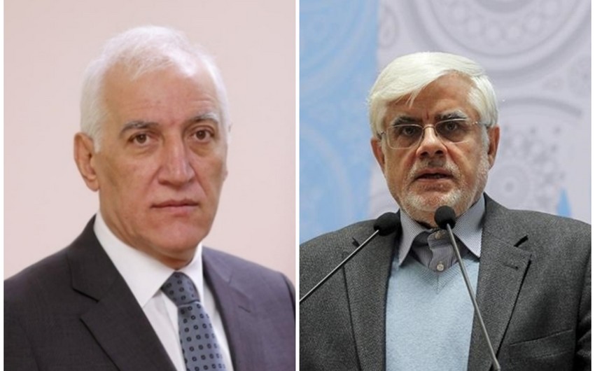 Ermənistan prezidenti İranın vitse-prezidenti ilə görüşüb