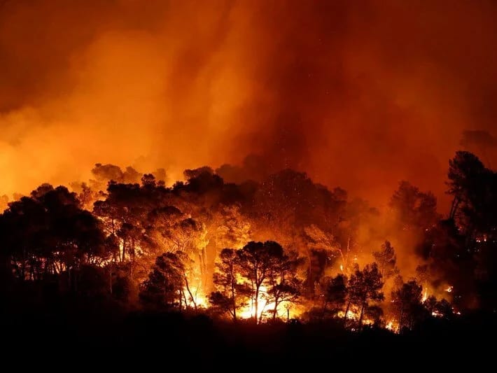 Fransa 76 ilin ən böyük meşə yanğını ilə mübarizə aparır
