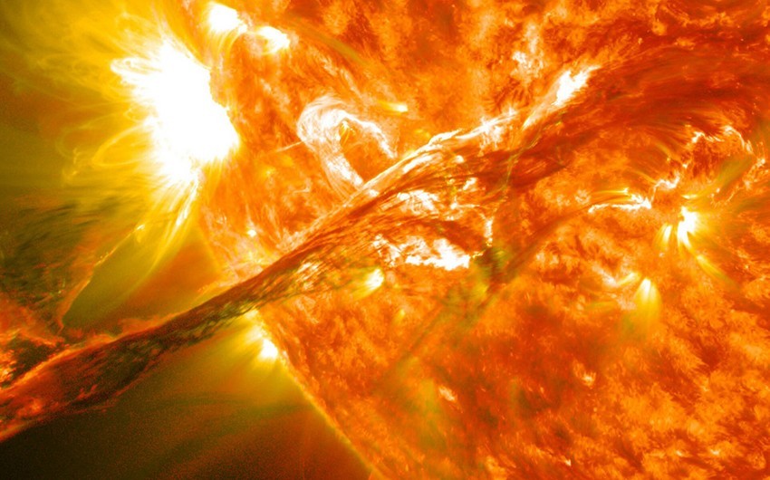 Günəşdə güclü plazma emissiyası baş verib