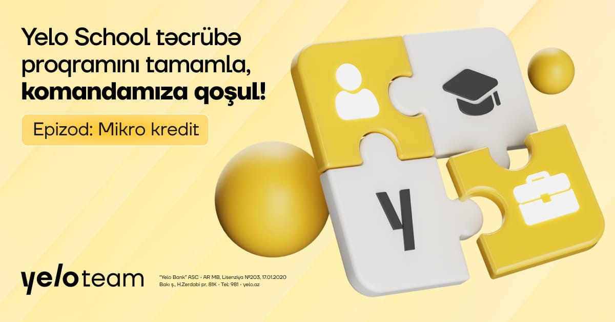 Mikro kredit sahəsində karyera qurmaq istəyənlərin nəzərinə!
