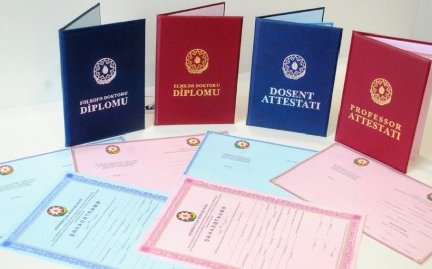 Cari ilin altı ayında 31 nəfərə elmi dərəcə və dosent adının verilməsinə imtina edilib