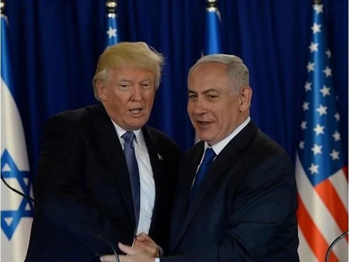 Tramp: Netanyahu müharibə qəhrəmanıdır