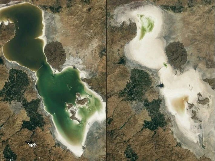 İranın ən böyük gölü quraqlığın qurbanı olur