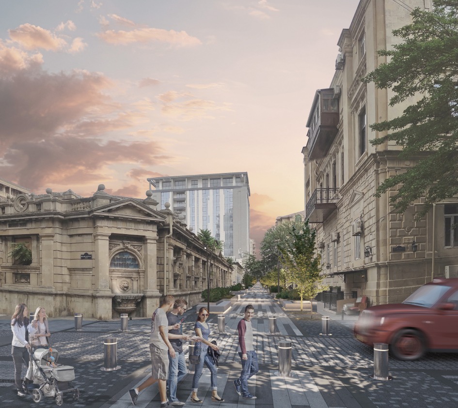 Bu küçədə maşınların hərəkəti qadağan olunur - Fotolar