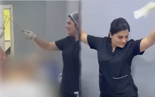 Həkimlərin rəqs etdiyi görüntülərdə əməliyyat olunan pasiyent DANIŞDI