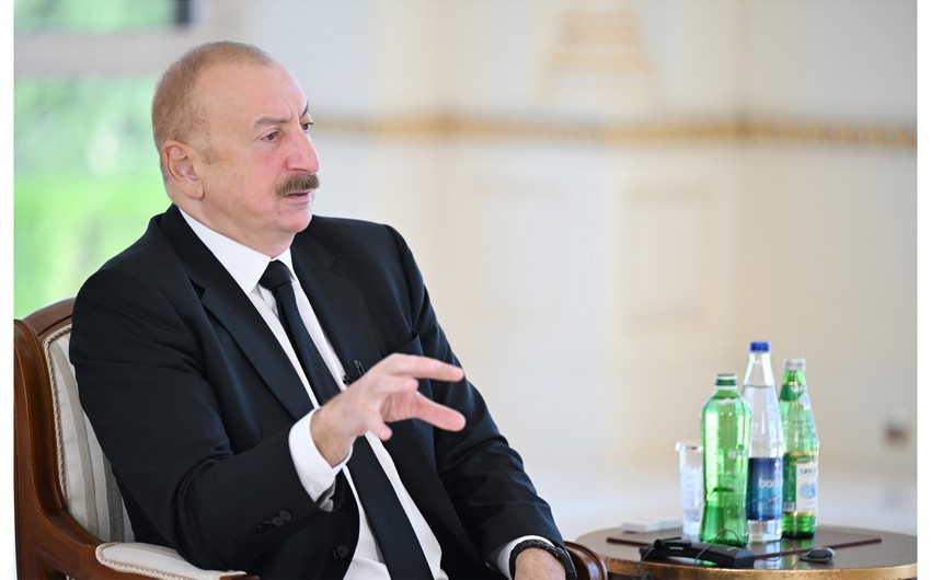 İlham Əliyev Ermənistanla sülh sazişinin imzalanmasının şərtini açıqlayıb
