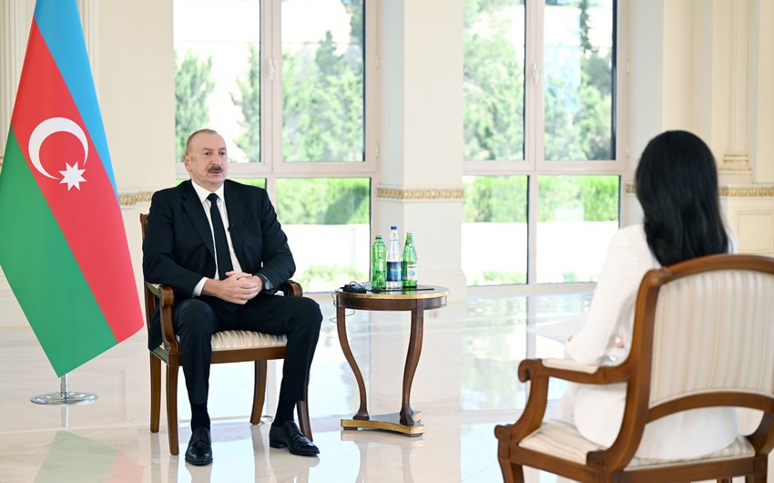 Prezident: Azərbaycanın mülki təyyarəsinin Rusiya tərəfindən vurulması ölkəmizdə çox böyük məyusluq və təəssüf doğurdu