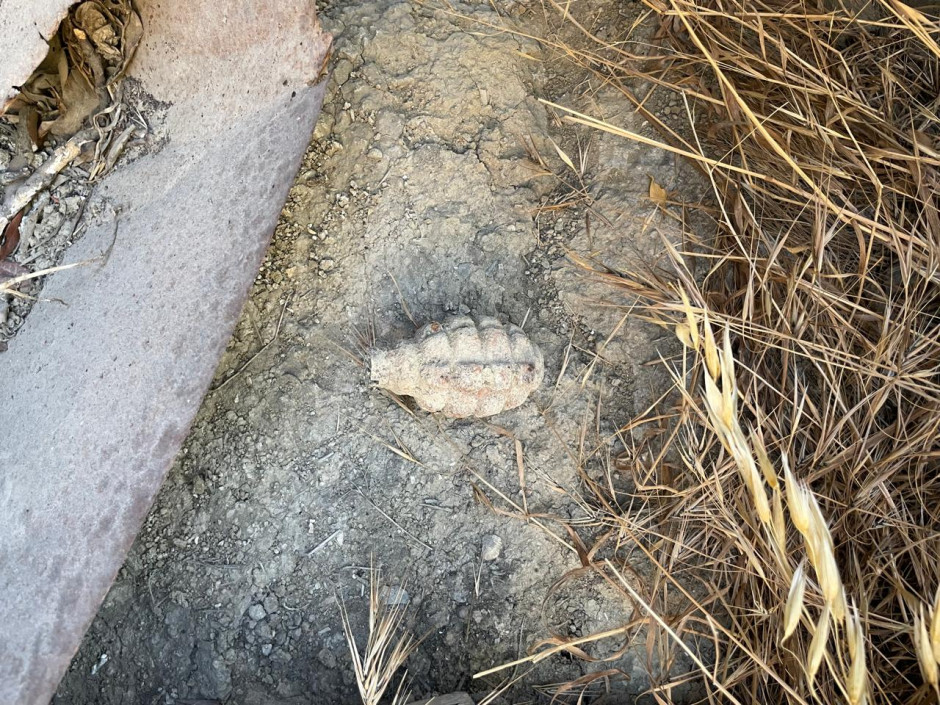 Suraxanıda əl qumbarası tapılıb - VİDEO