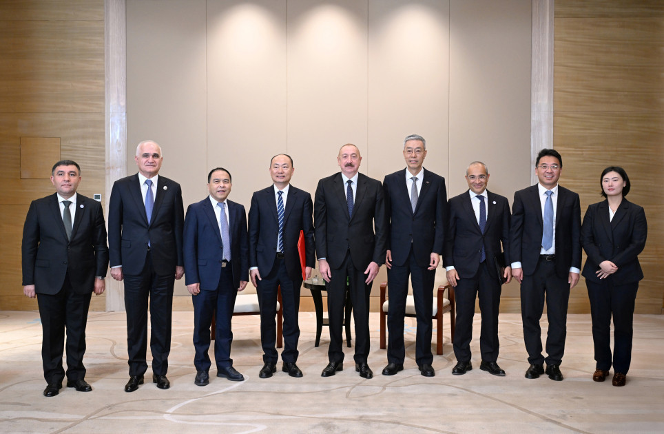 lham Əliyev “China National Chemical Engineering” şirkətinin sədri ilə görüşdü - FOTOLAR