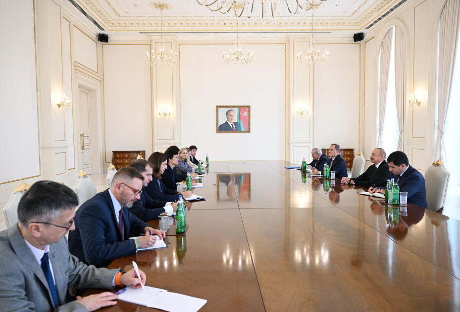 Prezident Avropa İttifaqının Genişlənmə üzrə komissarını qəbul edib - FOTO