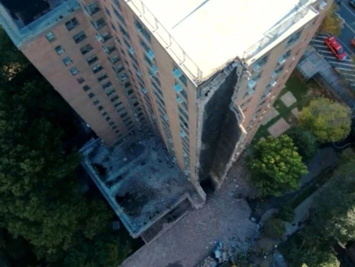 Nyu Yorkda 17 mərtəbəli bina qismən çöküb