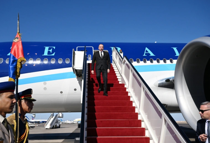 Prezident İlham Əliyev Misirdə işgüzar səfərdədir