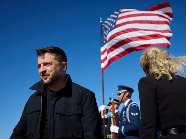 Zelenski Vaşinqtona səfər edib