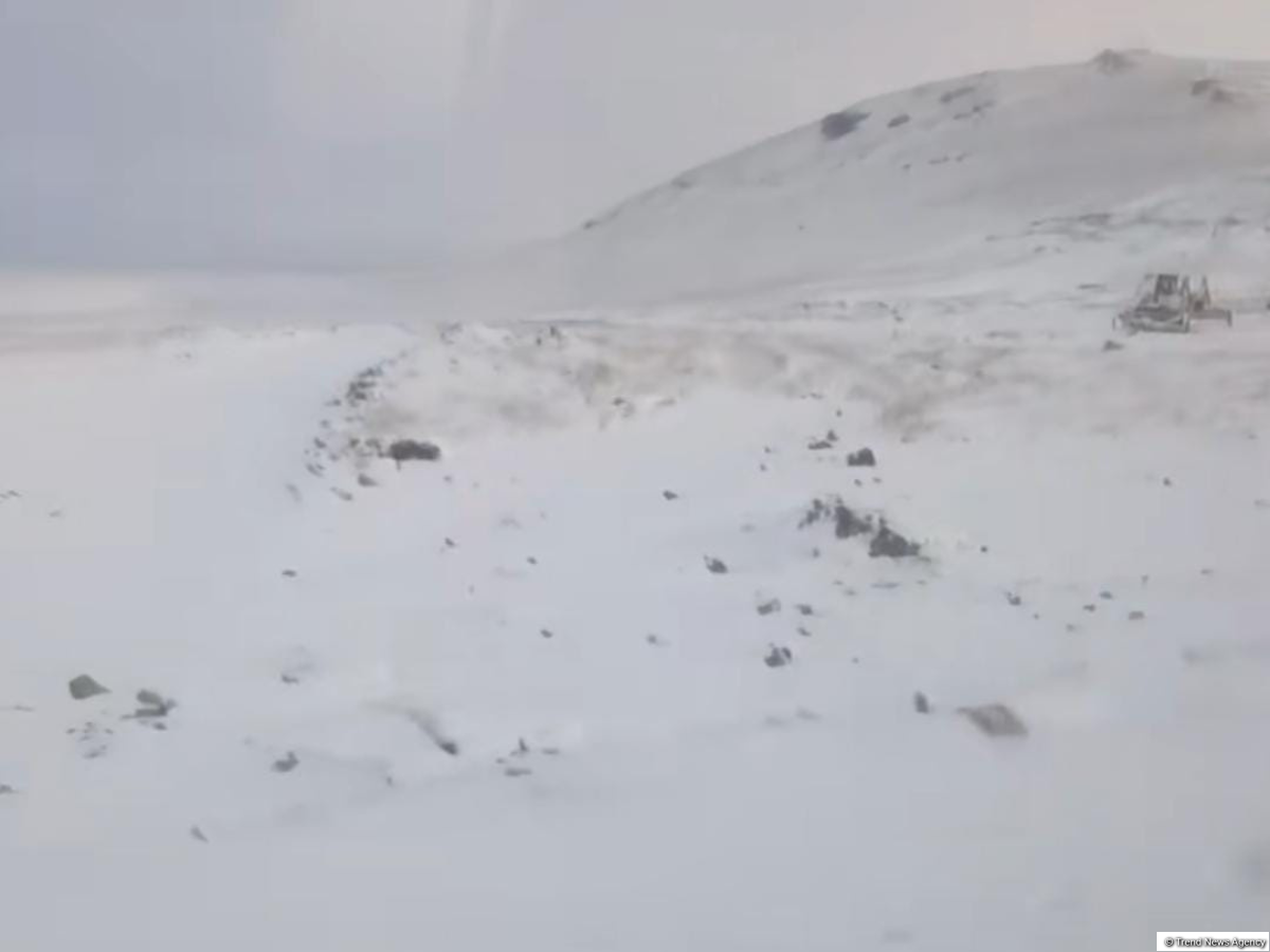 Laçına qar yağır -FOTO