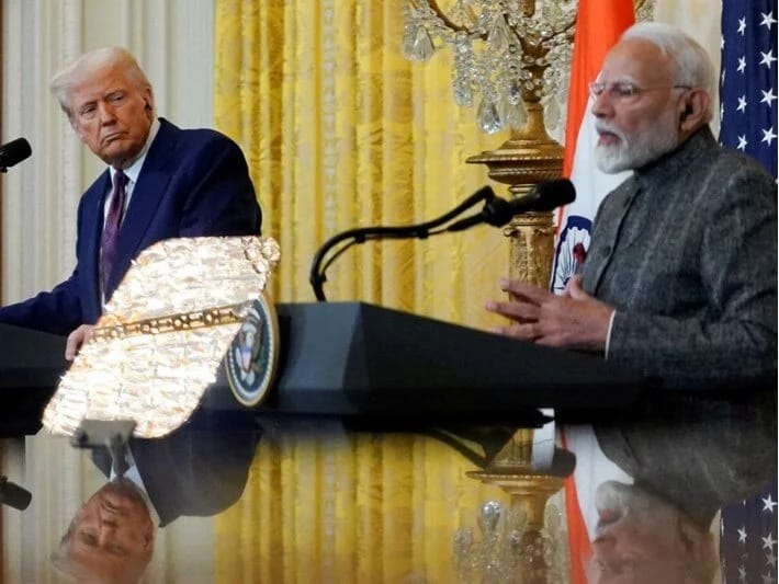 Tramp Hindistanın baş naziri Modinin ləhcəsini təqlid edib