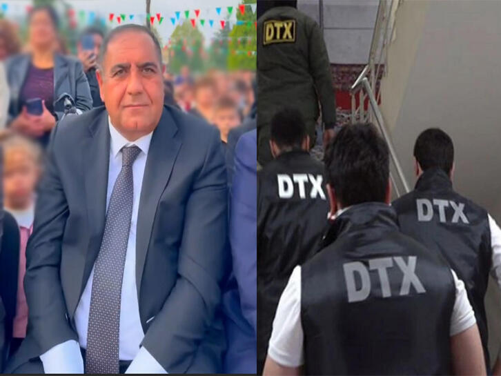 Saxlanılan icra başçısı və digər rəsmi şəxslərin GÖRÜNTÜLƏRİ - VİDEO