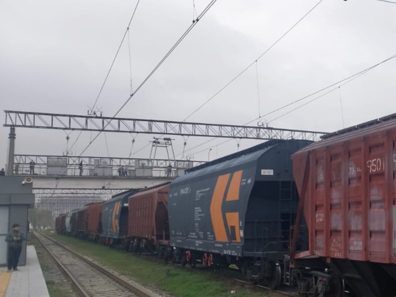 Ermənistana buğda aparan qatar artıq Bakıdadır - VİDEO - FOTO