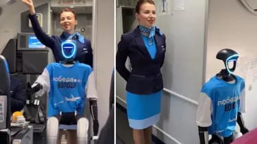 Rusiya aviaşirkəti dünyada ilk dəfə robot stüardessa sınaqdan keçirib