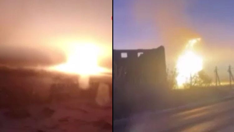 Rusiyada təbii qaz boru kəmərində partlayış baş verib