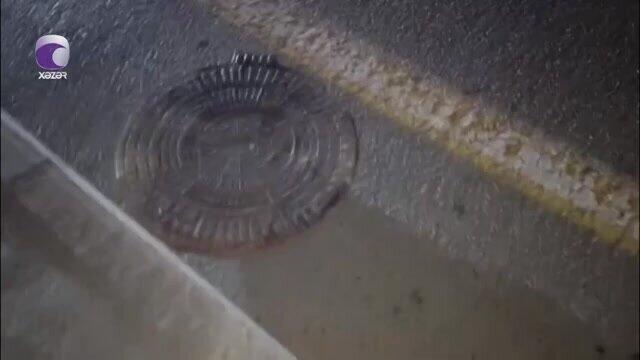 Bakıda bu yolda sürücülər kanalizasiya quyusuna düşürlər - VİDEO