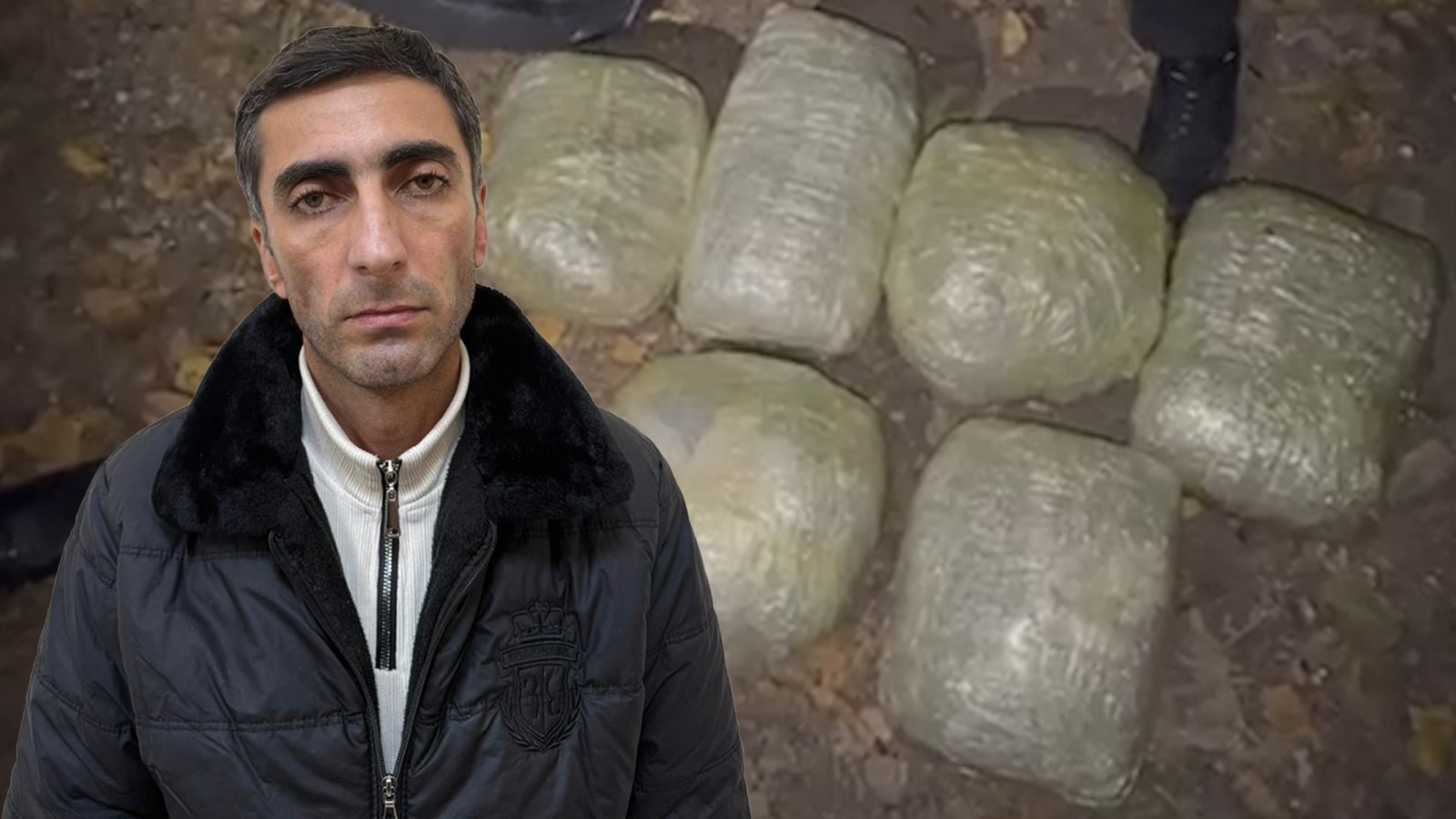 Polisin saxladığı narkokuryerdən 13 kiloqram marixuana aşkarlandı - VİDEO