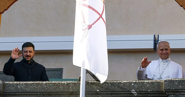 Zelenski Papa XIV Leo ilə görüşüb