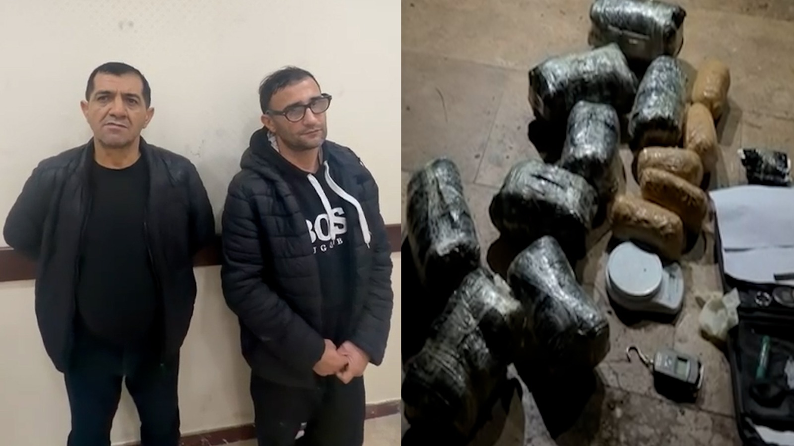 Narkokuryerlik edən şəxslərdən 10 kq marixuana və tiryək aşkarlandı - VİDEO