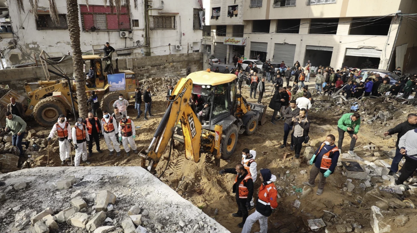 Qəzzada dağıntıların altındandan 45 cəsəd tapıldı