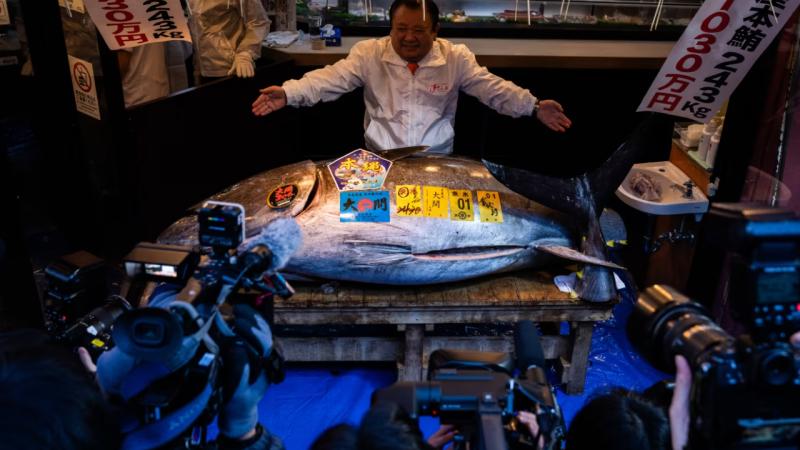 Tuna balığı hərracda 3,2 milyon dollara satılıb