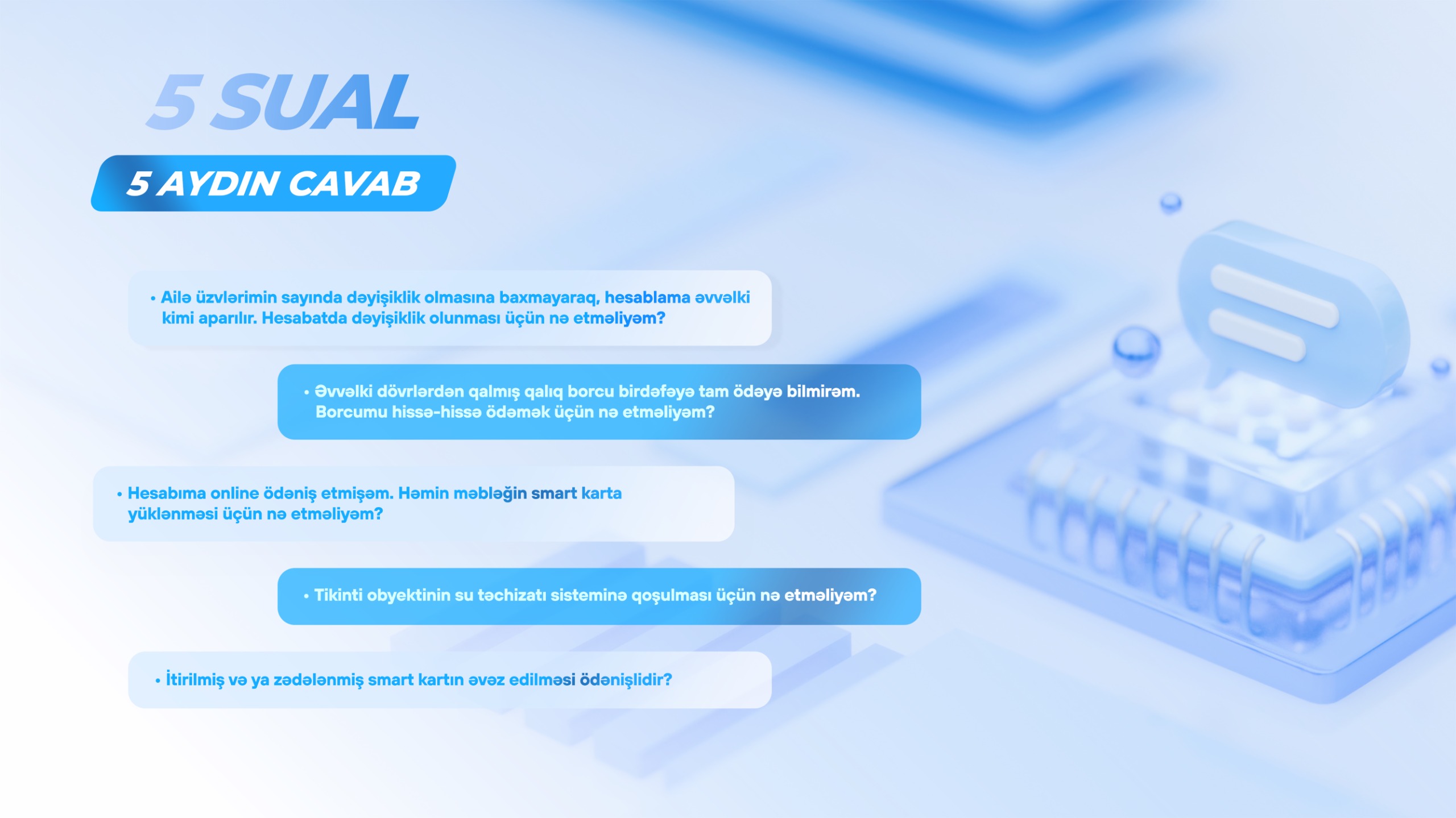 Su təchizatına dair mütəmadi verilən suallar və onların cavabları - Foto 