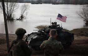 ABŞ-nin döyüş maşınları Kalininqrad yaxınlığında təlimlər keçirib