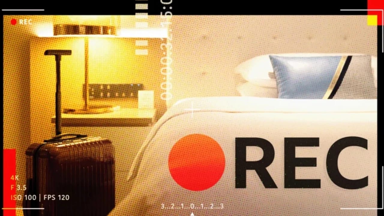 Tətildə olan cütlük oteldə gizli kameraya çəkilib