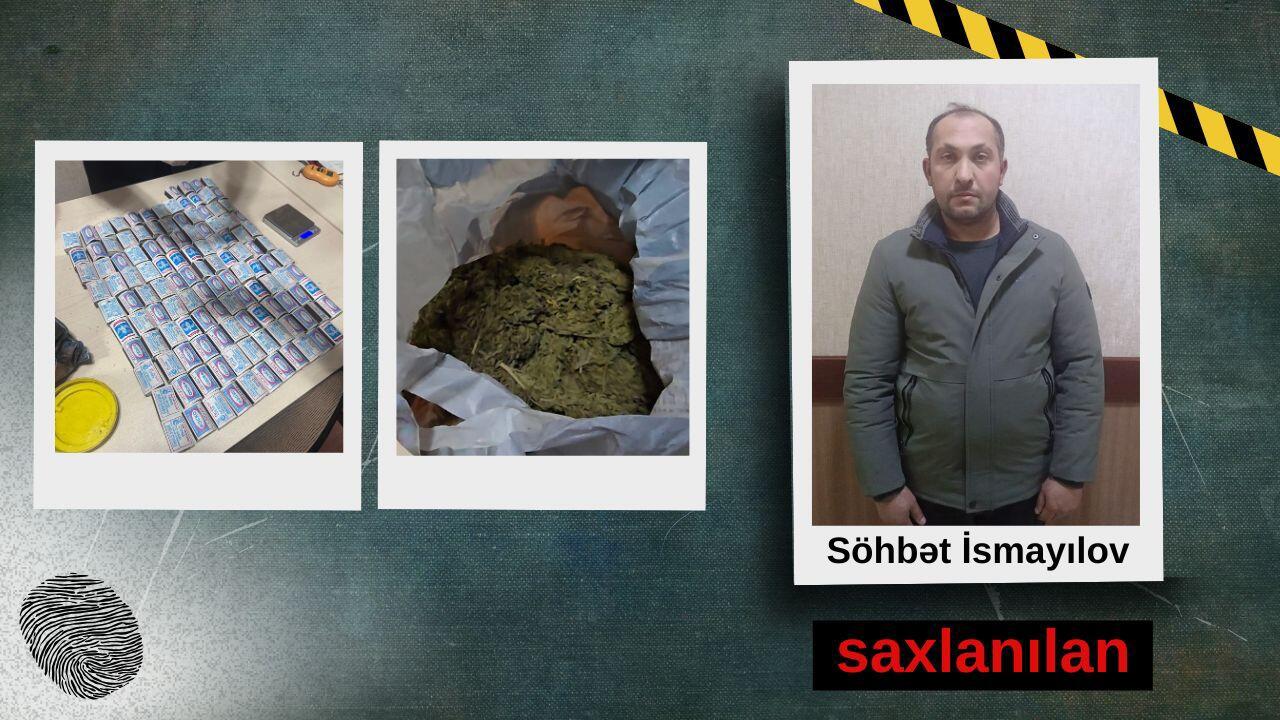 Narkotiklərin satışı ilə məşğul olan şəxs tutuldu