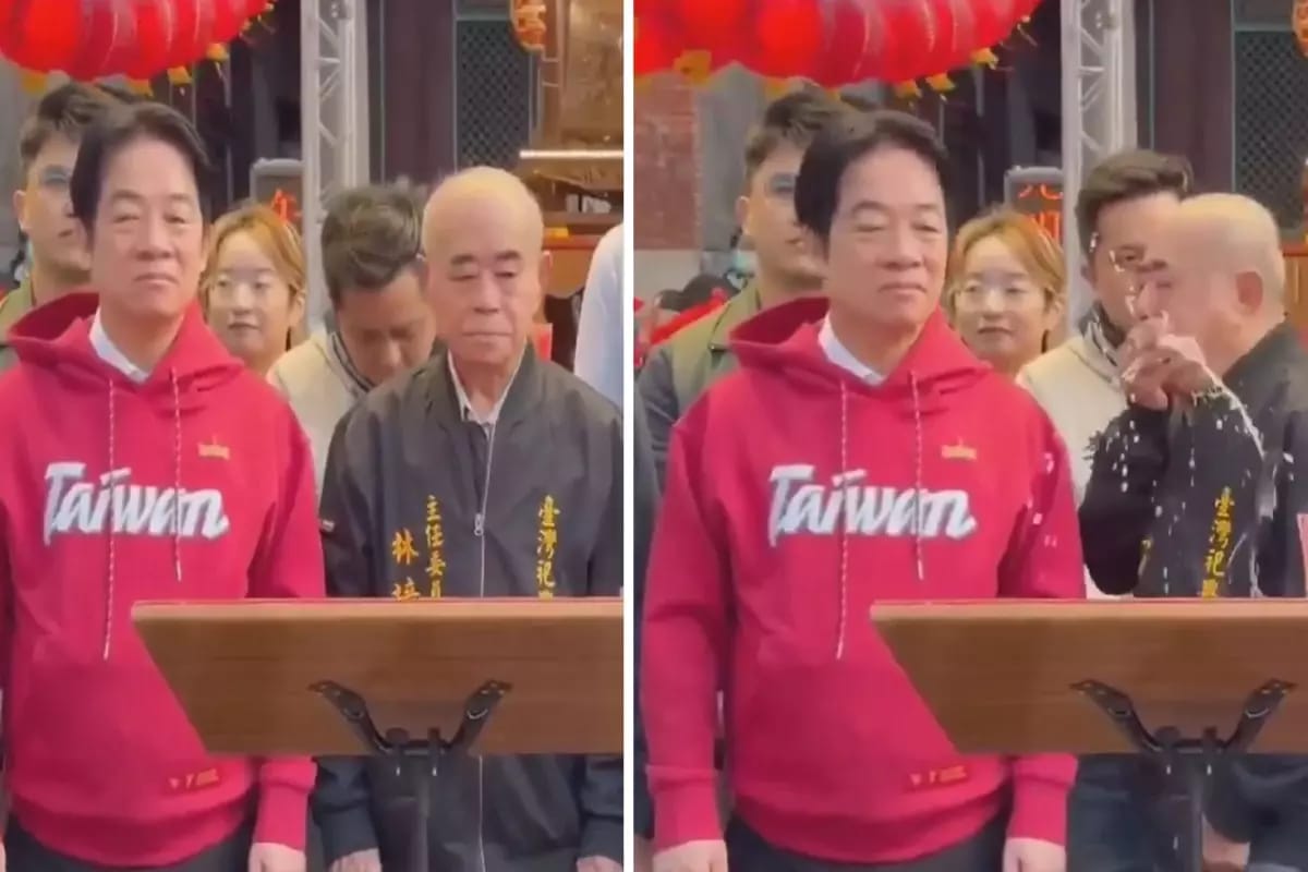 Məbədin rəhbəri prezidentin üzərinə qusdu