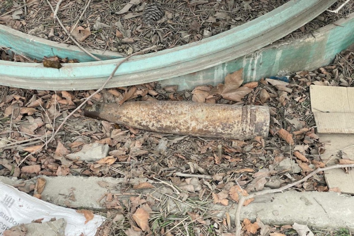 Sumqayıtda top mərmisi aşkar edilib